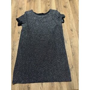 Brody Myles Dress, Women's Medium? Black Silver Sparkly Padded Shoulders